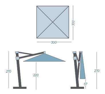 Zweefparasol Fuerto - Afbeelding 7