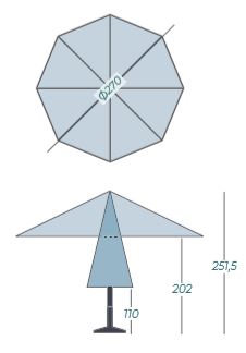 Parasol Teatro | Ø2,7 meter - Afbeelding 8