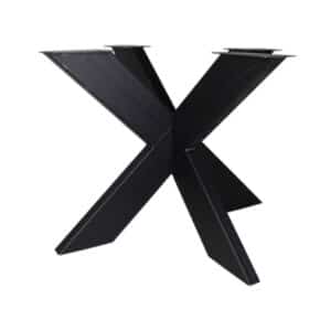 Reza | Vierkante Kruispoot | Zwart