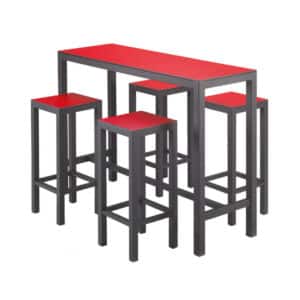 Harvey | Zwart bartafel set