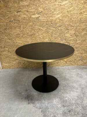 Tafel Donker hout Rond 100 cm