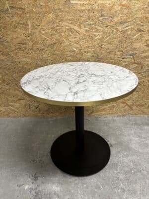 Tafel Marmer messing Rond 68 cm